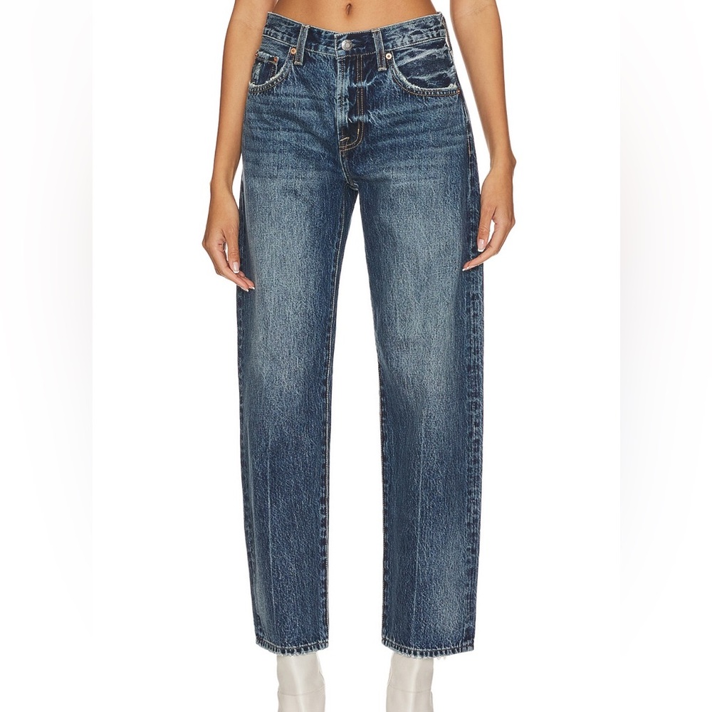 pistola Straight Leg Blue Denim Jeans